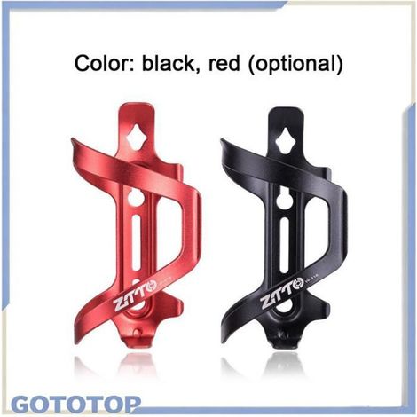 Porte-Bidon Vélo - Alliage D'Aluminium - Compatible VTT Route Et Vélos Urbains - Rouge - 1 Pièce (1/4)