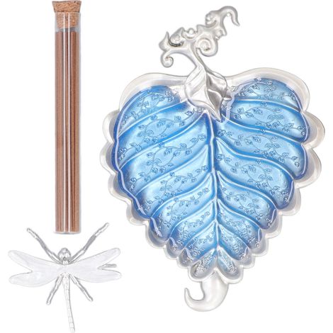 Porte-encens Feuille de Bodhi Argenté 037 - Décoration d'Intérieur et Cadeau pour Salon (1/5)
