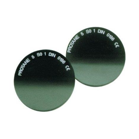 LENTI TONDE LENS-LVE X OCCHIALI ADLER V SACIT - VERDI MM 50X3 DIN 5 CF=PZ 2- 2 confezioni