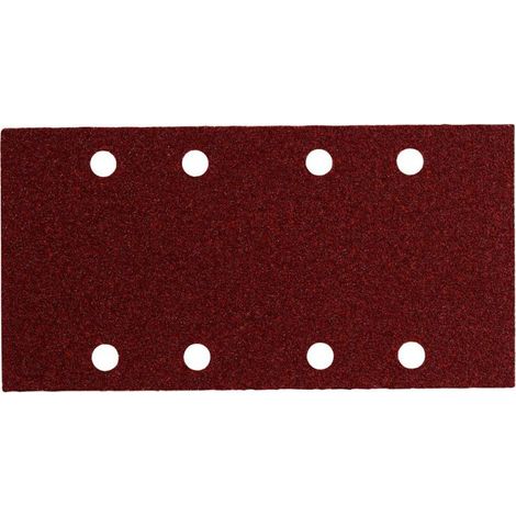 METABO 10 FEUILLES ABRASIVES AUTO-AGRIPPANTES 93 X 185 MM, P 40, B+M, POUR PONCEUSE VIBRANTE (625765000) (1/2)