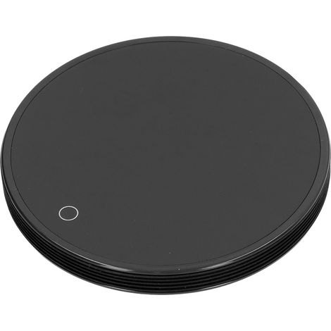 Plaque chauffante électrique portable en alliage d'aluminium 18 W pour tasses, café, thé et lait, prise UE 220 V, noire (1/5)