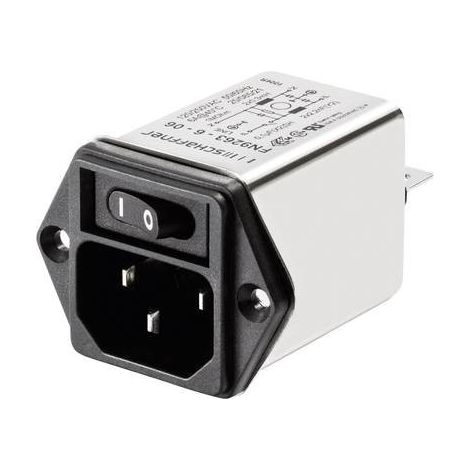 Schaffner FN 9263-1-06 FN 9263-1-06 Filtro di rete con connettore 250 V/AC 1 A 5.3 mH (L x A) 46 mm x 32.2 mm 1 pz. (1/2)