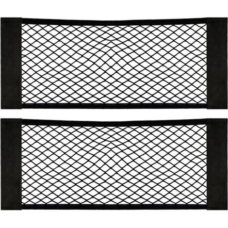 Rete universale per bagagliaio/bagagliaio auto - Rete elastica in nylon per riporre oggetti, 60 x 25 cm, con borsa per il trasporto.
