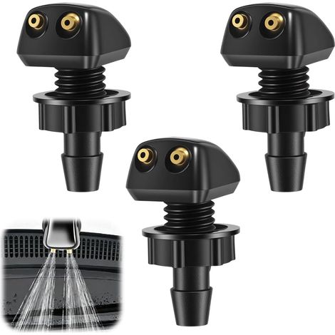 3 Pieces Universal Front Washer Nozzle for 8mm Interface (1/5)