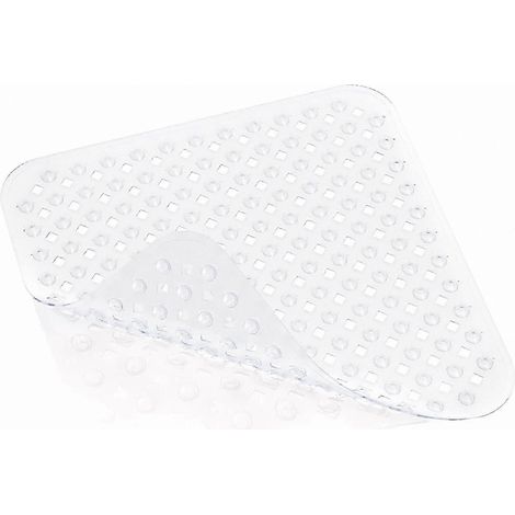 Tapis de bain carré antidérapant et anti-moisissure - 53 x 53 cm, compatible avec la douche (1/5)