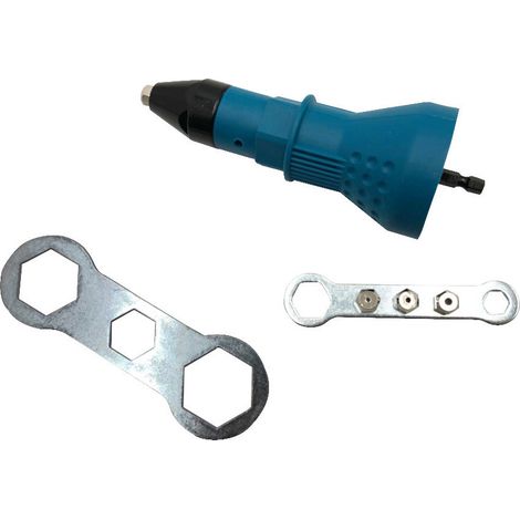 Beast Adaptateur Riveteur pour Visseuse 1/4" avec compatibilité universelle - 2.4mm, 3.2mm, 4.0mm et 4.8mm - Accessoire indispensable pour rivets aveugles (1/6)