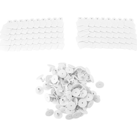 100 leere Ohrmarken aus Kunststoff für Nutztiere – Schafe, Rinder, Schweine – White Farm Supplies (1/5)