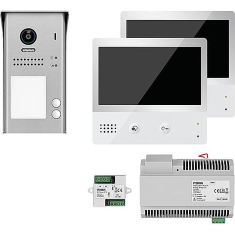 Interphone video VT200 en saillie 1 x porte, 2x touches 2x Touch-confort station interne KB