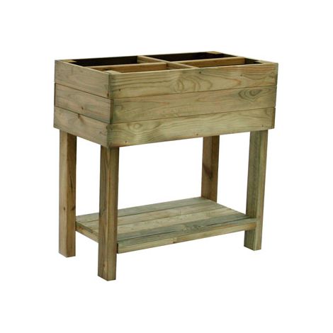 HUERTO URBANO MADERA ELEVADO PAPRIKA 50 L (1/2)