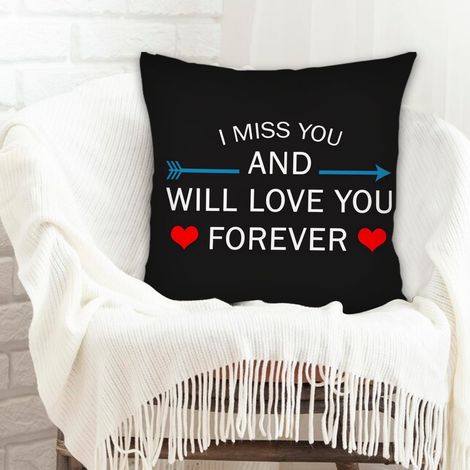 Housse de coussin carrée standard 45x45cm incolore pour anniversaire de mariage la saint-valentin (1/5)