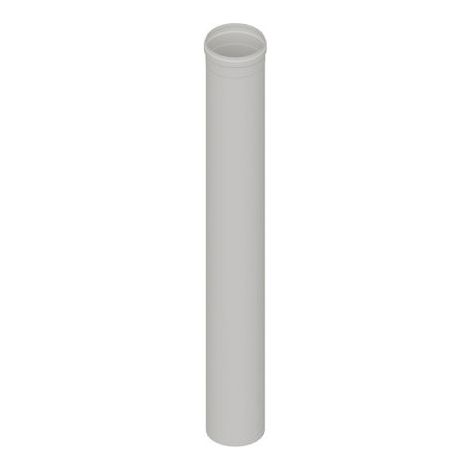 Elemento Diritto in Acciaio AISI 304L 1 m per Cappe Dk Ø 130 Bianco
