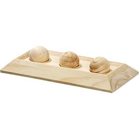 K & F Intelligence Toy -Abs a tavola a tavola con 3 rotoli per conigli L: 30 cm AN: 15 cm a: 6 cm (1/2)
