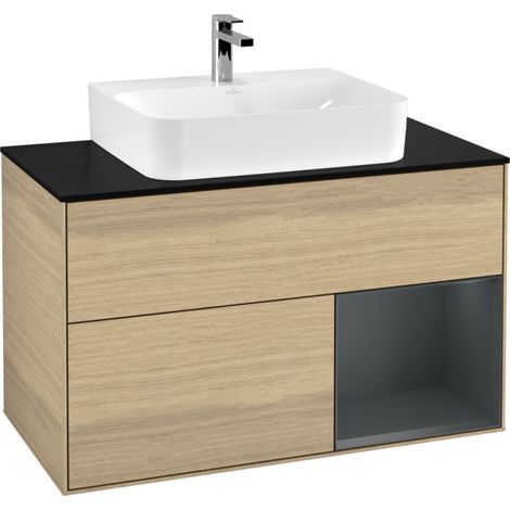 Villeroy & Boch F122HGPC Meuble sous lavabo Finion F12 (1/2)