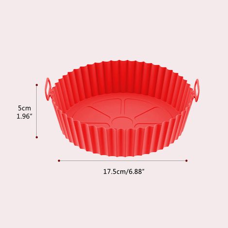 Panier réutilisable en silicone pour friteuse à air, doublure alimentaire résistante aux hautes températures (1/3)