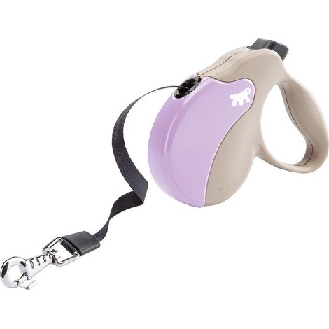 Ferplast AMIGO TAPE Laisse rétractable avec sangle extensible. 4 tailles, large choix de couleurs.. Variante MINI - Misure: 12 x 3 x h 10 cm - Lilac