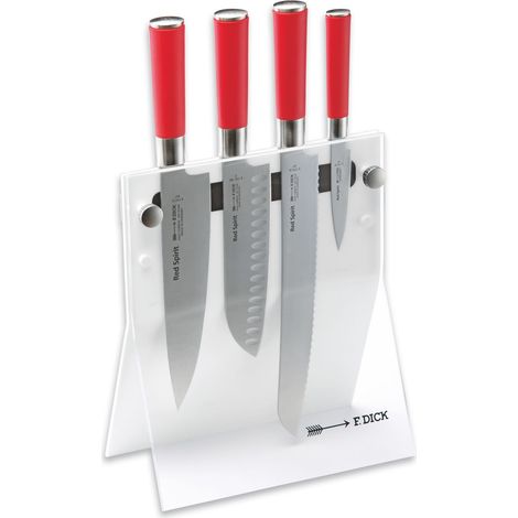 F. DICK Red Spirit Messerblock 4Knives (4-tlg, Messer Set, Messerset) 8177200-05