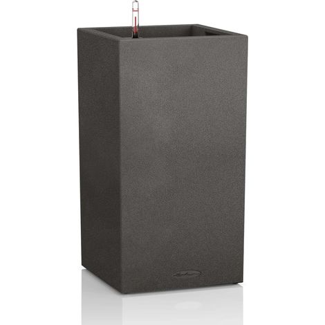 Pflanzgefäß CANTO Stone 40 High ALL-IN-ONE Graphitschwarz LECHUZA (1/5)