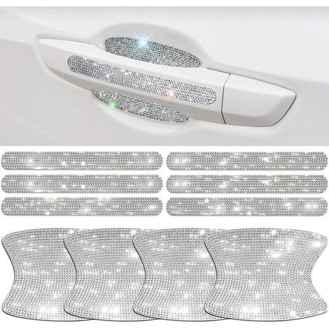 Auto Türgriff Schutzfolie 10tlg. mit Strass, Kratzschutz & Reflektor (1/5)