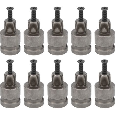 10-teiliges Set Elektroschlüssel-auf-Vierkant-Adapter G1/2-Zoll-Gewinde, professionelle Teile aus Kohlenstoffstahl (1/5)