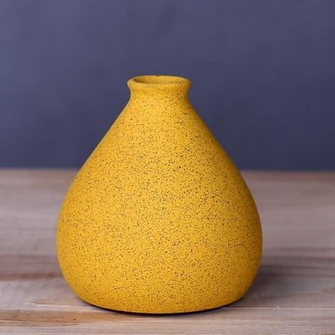 Jaune - Petit vase créatif pour documents de maison, Artisanat de salon, Décoration nordique, Décoration de l (1/4)