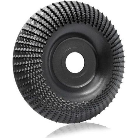 Disco abrasivo de carburo de tungsteno de 125 mm para carpintería, ideal para dar forma, lijar y cortar. Compatible con amoladoras angulares de 125 mm. 1 disco por paquete. Crezuo.