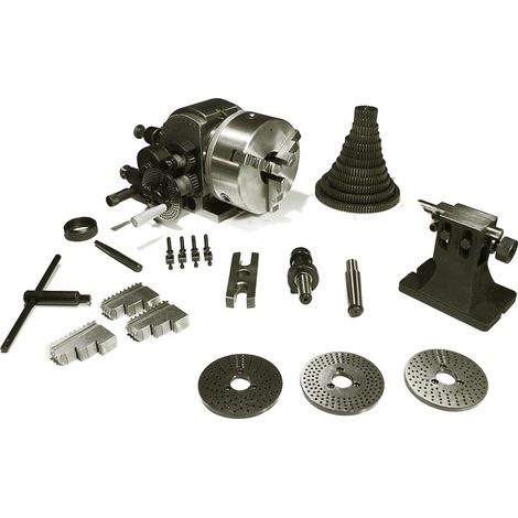 Divisore universale SOGI DIV-BS-2 per fresatrice e trapani-fresa con mandrino Ø 200 mm e accessori