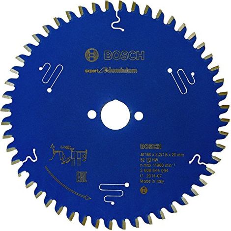 Bosch Expert for Aluminium Lama per sega circolare 160x20 mm per alluminio