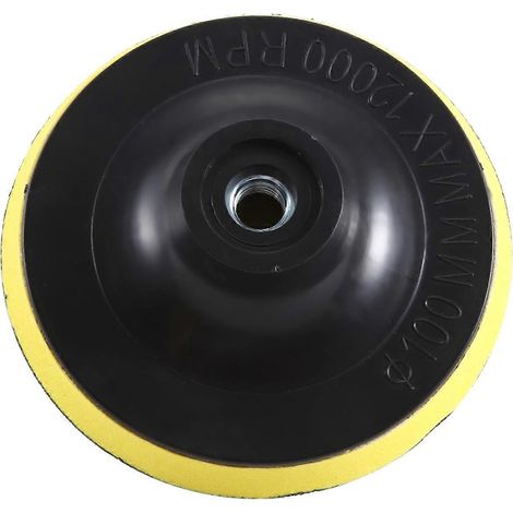 Plateau de ponçage et de polissage auto-agrippant pour meuleuse d'angle, diamètre 4 pouces - (1/5)