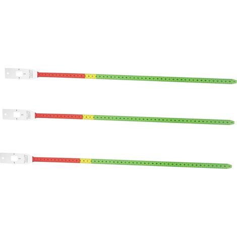 Ruban de Mesure Tête et Bras pour Garçon et Filles 56 Cm en Polypropylène Transparent 3 Pièces Mètre Ruban Flexible Outil de Mesure Précis pour Bébés et Bricolage (1/5)