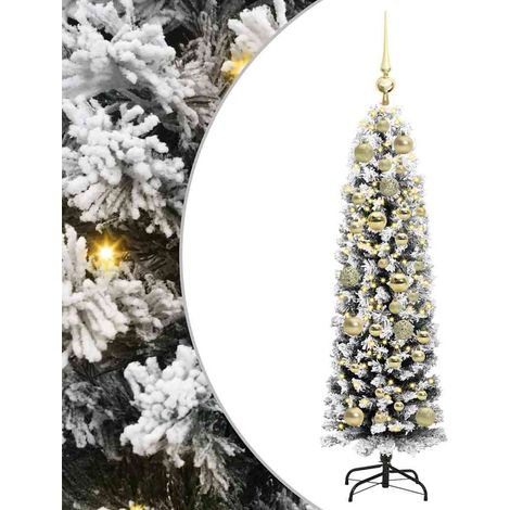 Künstlicher Weihnachtsbaum mit 150 LEDs mit Ständer Grün 120 cm vidaXL