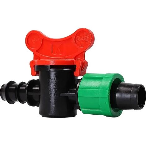 Raccord de tuyau d'irrigation goutte à goutte, vanne de raccordement à emboîter pour tuyau de micro-irrigation, vanne de passage pour tuyau d'arrosage de 16 mm (10 pièces)
