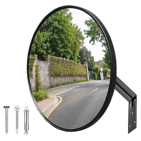 Miroir Convexe 30 Cm Garage Bureau Cour Entrepôt Hôpital Commerces 130 Degrés (1/5)