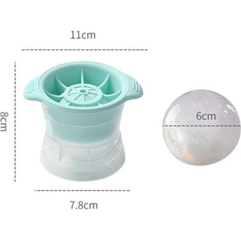 moldes redondos XXL para cubitos de hielo de 6 cm,Bandeja para cubitos de hielo para bolas de hielo perfectas (1/5)