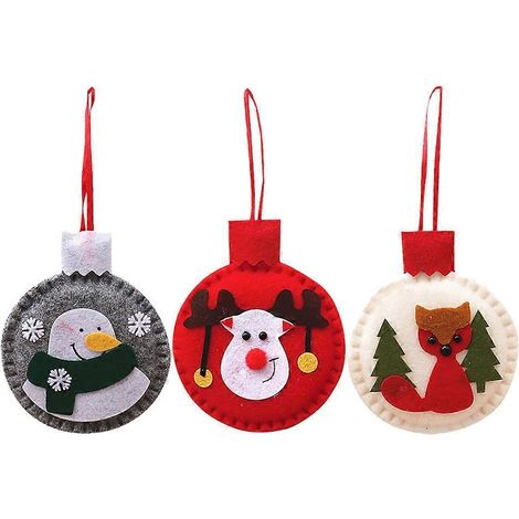 3er-Set Weihnachtsanhänger, Hängedeko, Ornamente, Party-Baumschmuck-12.5X10.5cm (1/3)