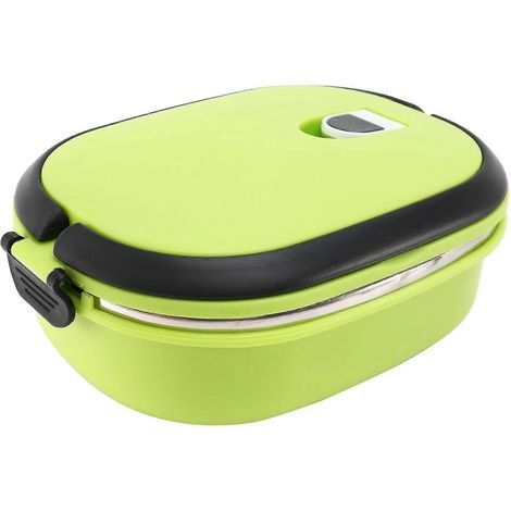 Hochwertige isolierte Lunchbox, Lebensmittelaufbewahrungsbehälter, thermisch, grün (1/4)