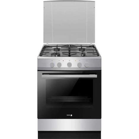 Fagor – Cuisinière gaz 60 cm 4 feux avec four catalyse 74 L – Convection naturelle – Nettoyage facile – Sécurité thermocouple (1/5)