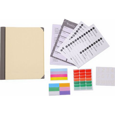 Classeur à documents important avec étiquettes, livre de vie épais, organisateur de fichiers en papier, planificateur d'urgence familial pour la maison, les voyages, le bureau, couleur kaki (1/5)