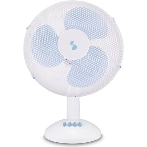 Ventilador de mesa beper P206VEN231, 35 W, 3 aspas, rejilla de acero de Ø 30 cm, 3 velocidades, inclinación ajustable, oscilació (1/5)