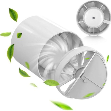 – Extracteur d'air silencieux 100 mm – Ventilateur tubulaire avec clapet anti-retour – 43 dB pour salle de bain, cuisine, garage (1/5)