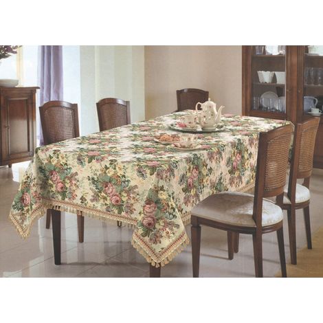 Copritavolo Jacquard Disegno Floreal By Suardi, misura150x210coloreFloreal