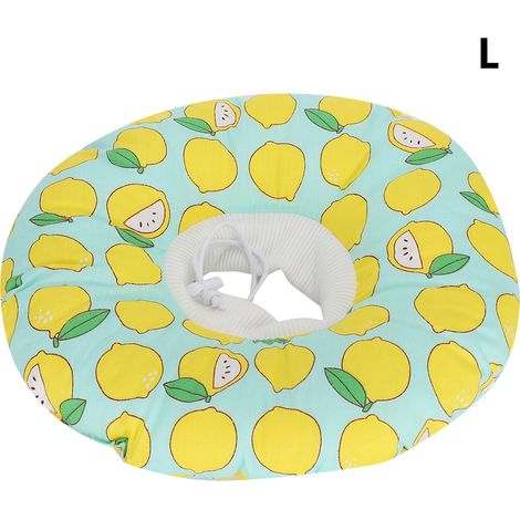 Collier De Protection Pour Chat - Coton Doux Réglable - Prévention Léchage Post-Opératoire - Taille L (1/5)