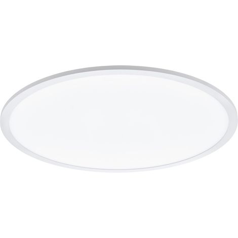 Plafoniera Moderna Sarsina Alluminio Bianco Luce Led Integrato 36W (1/2)