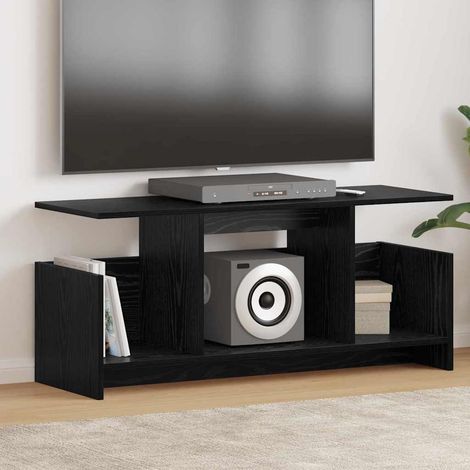 TV-Ständer Schwarz Eichen-Optik 102 x 35 x 45 cm Holzwerkstoff