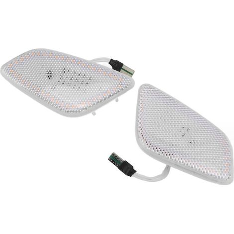 Feu de position latéral pour Jeep TJ 1997-2006, références 55155629AC et 55155628AC, blanc