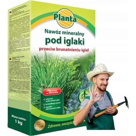 Fertilizante mineral contra el oscurecimiento de las agujas, 1 kg, granulado, para coníferas. (1/2)