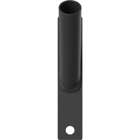 Soporte para mástil de bandera Negro 15 x 3 cm Acero vidaXL