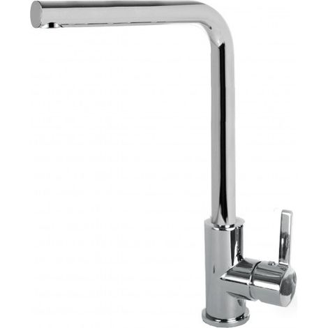 Elleci MIKS01CR Miscelatore Cucina Rubinetto Mono Splitcomando Lavello con Canna Alta colore Cromo (1/4)