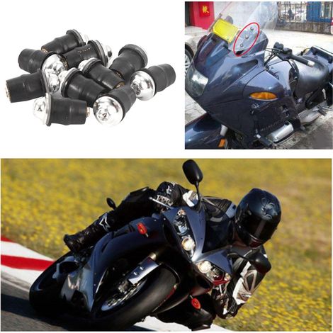 10 Stück Universal-Motorrad-Windschutzscheiben-Schrauben M5 Innensechskantschrauben Silber (1/5)