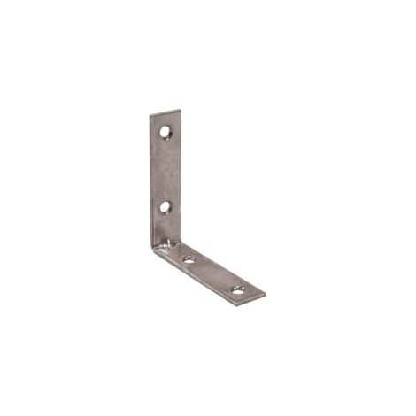 LASTRINA AD ANGOLO 4 FORI ACCIAIO ZINCATO- - mm.70x70x15 - 100 pezzi