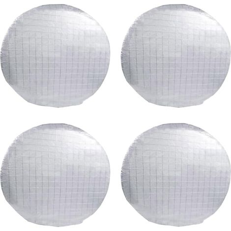 4 Pièces Housses de Pneus 24-26 Pouces Imperméable Couvre Pneus de Voiture Film en Aluminium Housses De Roue De Secours Couverture Protecteur Anti Poussière